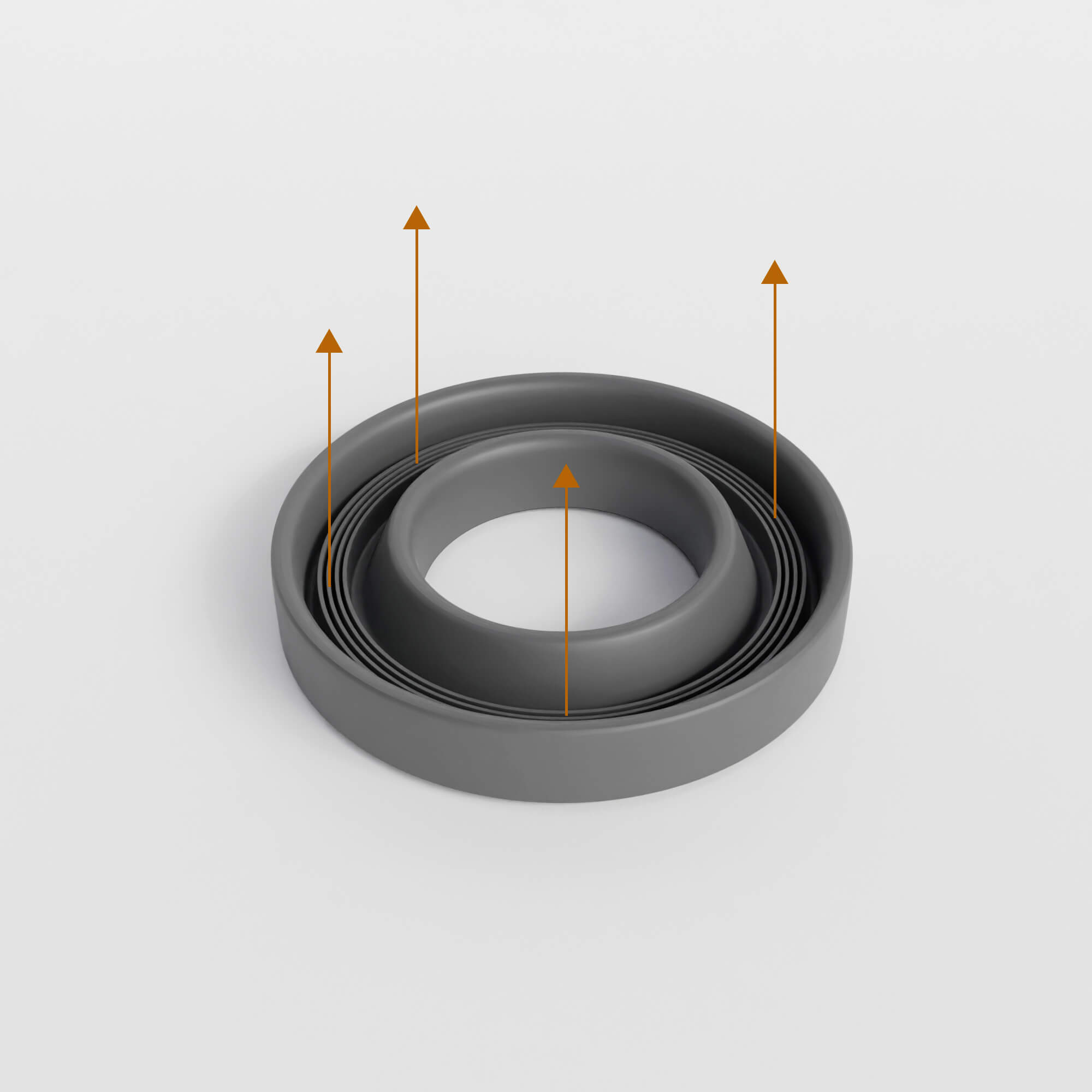 custom rubber axial seal image