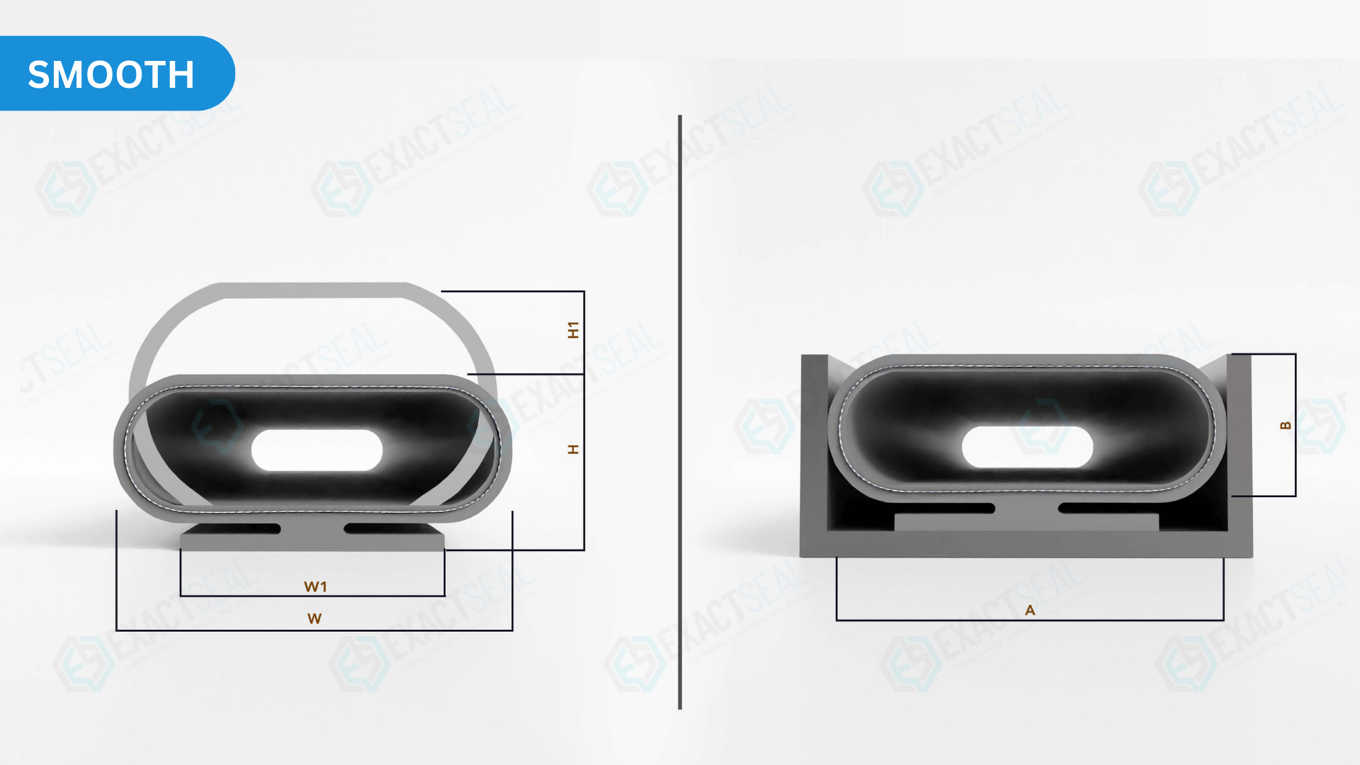 crown cross section seals
